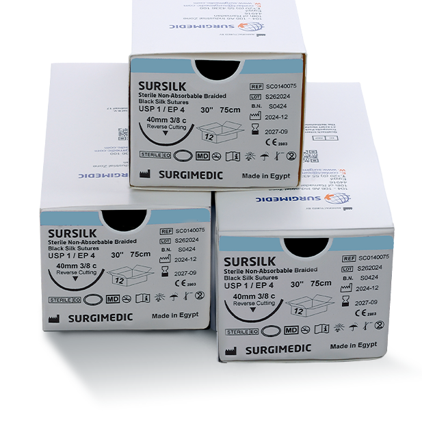 Non absorbable Silk Sutures